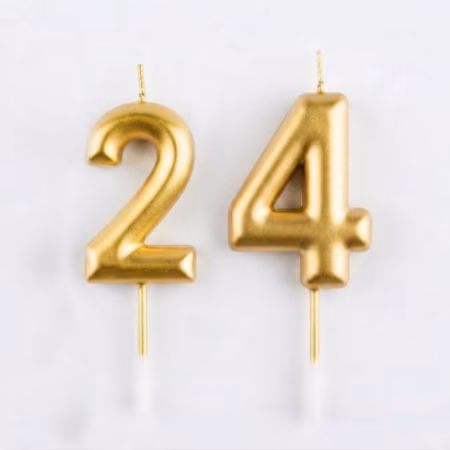 24 birthday candles