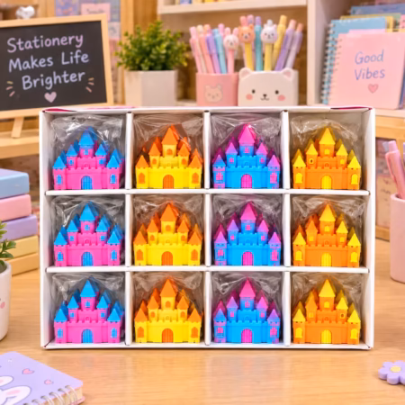3D Princess Castle Novelty Erasers