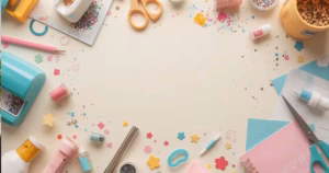 Craft Punches, Glitter, and Stencils