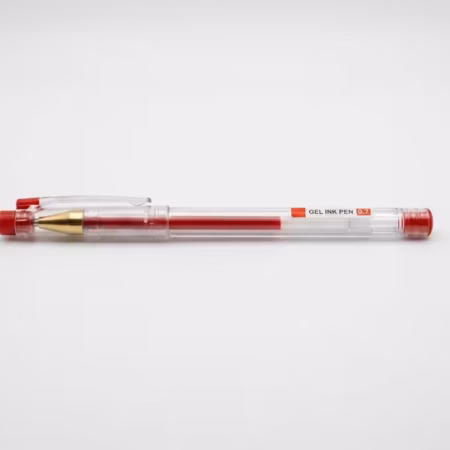 Red gell ball pen