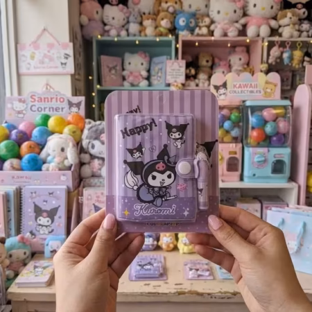 Sanrio Kuromi Mini Pocket Diary Set