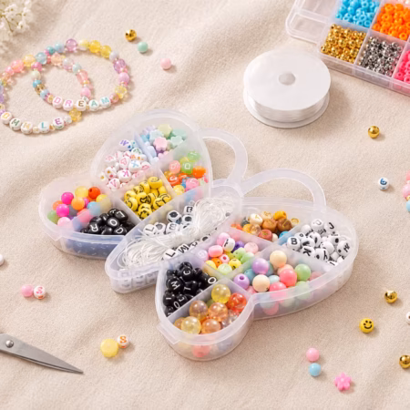 Girls DIY Bead Jewelry Making Kit Set